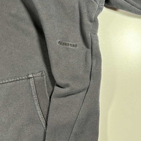 Men’s Zanerobe Lowgo Hood Sweatshirt Black sz M - Picture 5 of 6